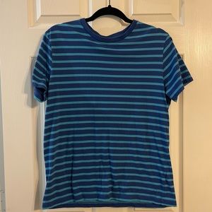 Gap Men’s Blue Striped Shirt Medium